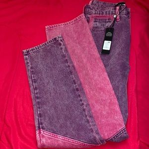 Fashion Nova Colorblock Jeans